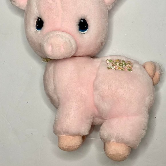 Vintage Applause 1986 Precious Moments Stuffed Animal- Pink Tubby Pig - Picture 2 of 3